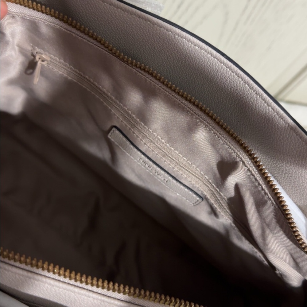 Nine West Cement Color Tote Bag - Picture 7 of 13